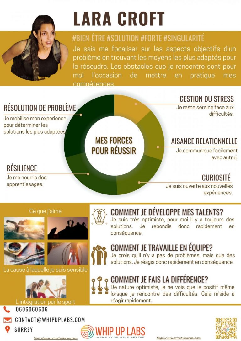 Le CV Motivationnel de Lara Croft !