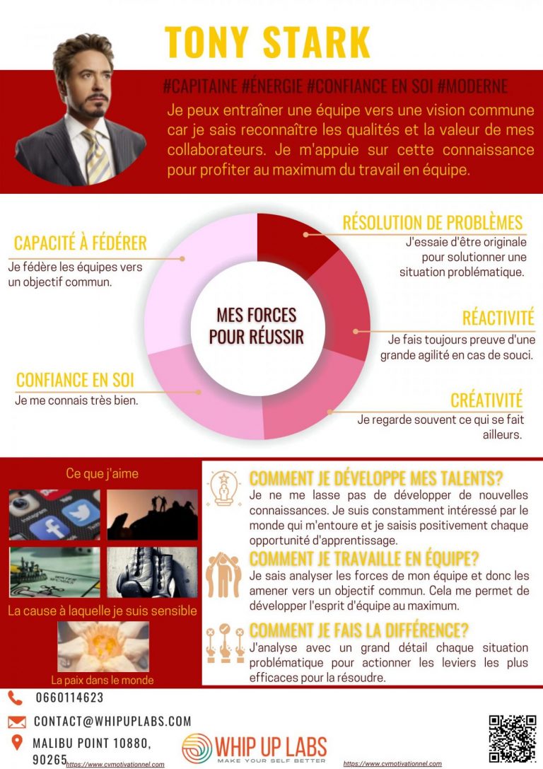 Le CV Motivationnel d'Iron Man !